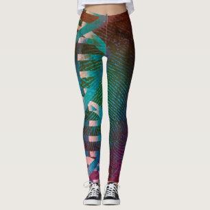 DNA Fingerprint ID Art Science Leggings