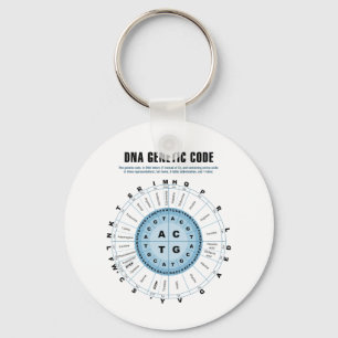 DNA Genetic Code Chart Key Ring