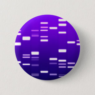 DNA Genetic Code Purple 6 Cm Round Badge
