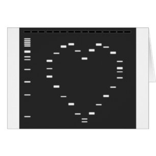 DNA heart on agarose gel