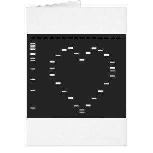DNA heart on agarose gel