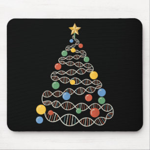 Dna Helix Christmas Tree Scientist Biology Science Mouse Pad