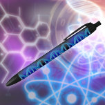 DNA ID Blue Medical Science Black Ink Pen<br><div class="desc">A cool,  trendy and fun medical science-inspired design. The perfect gift for all doctors,  nurses,  scientists,  science teachers,  lab technicians,  science students,  and any science geek in your life (including you)! Designed by Thisisnotme©</div>