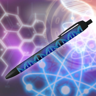 DNA ID Blue Medical Science Black Ink Pen