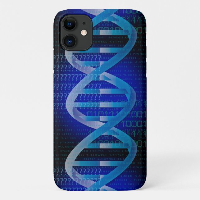 DNA ID Blue Science Case-Mate iPhone Case (Back)