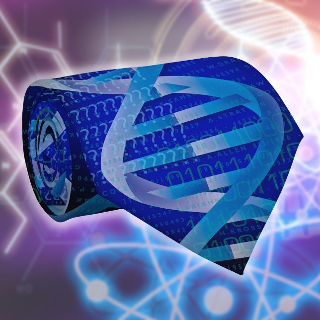 DNA ID Medical Science Blue Patterned Tie (DNA ID Medical Science Blue Patterned Tie)