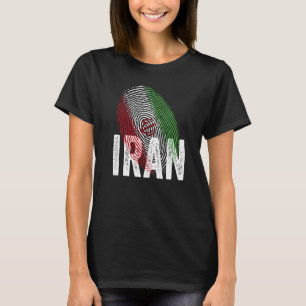 DNA Iranian Proud Iranian Cool Iran Flag T-Shirt