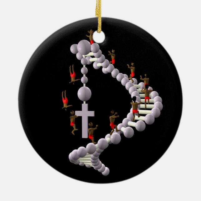DNA: Life Cycle Ceramic Tree Decoration (Back)