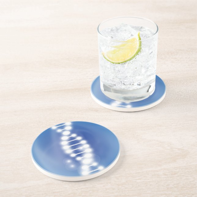 DNA Logo Sandstone Coaster (Side)