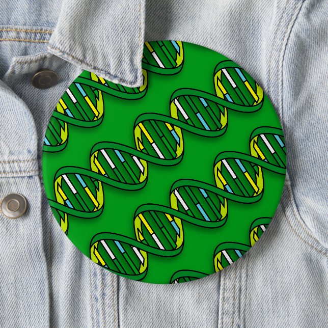 DNA pattern 6 Cm Round Badge (In Situ)