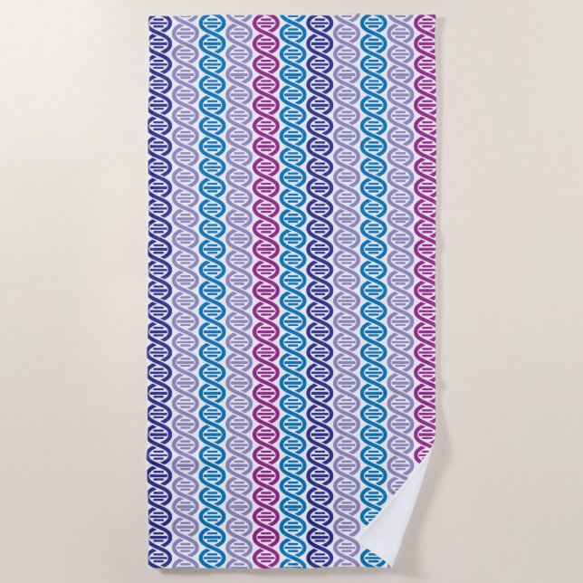 DNA Pattern Beach Towel (Front)