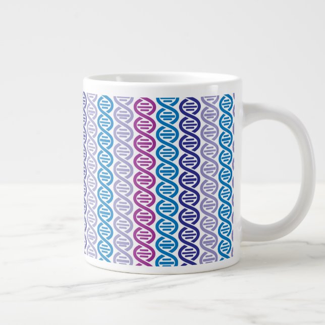 DNA Pattern Large Coffee Mug (Right)
