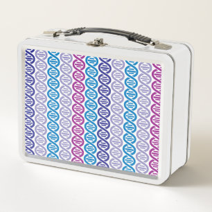 DNA Pattern Metal Lunch Box