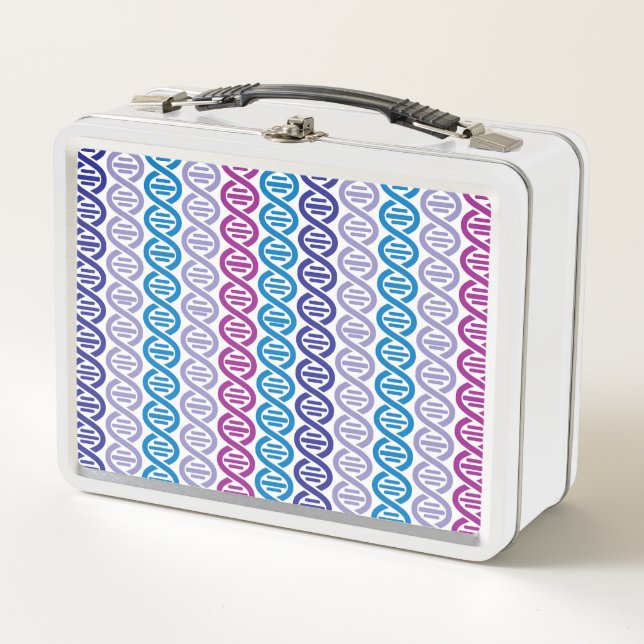 DNA Pattern Metal Lunch Box (Front)