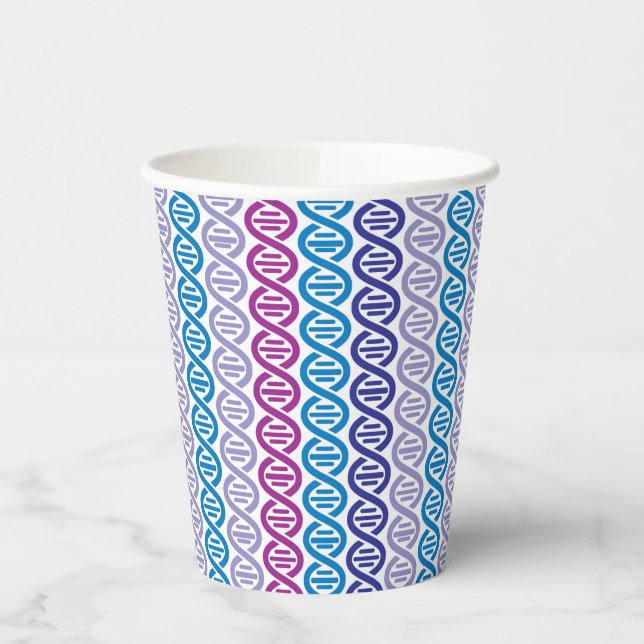 DNA Pattern Paper Cups (Left)