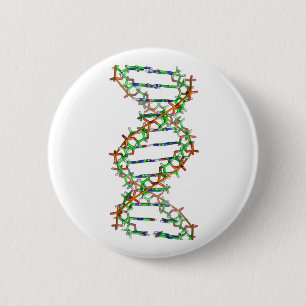 DNA - science/scientist/biology 6 Cm Round Badge