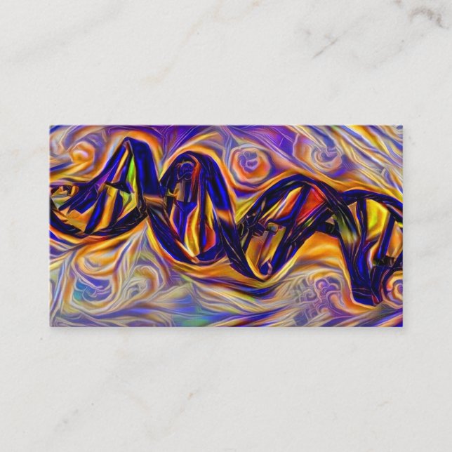 DNA Strand Artwork Business Card (Front)