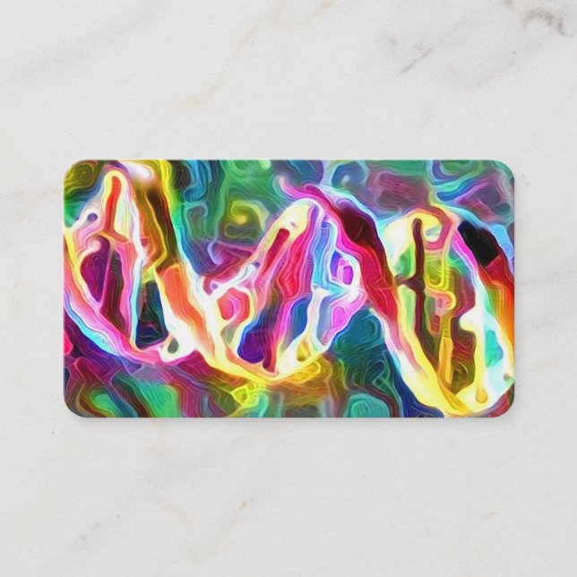 DNA Strand Artwork Business Card (Front)