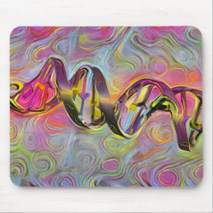 DNA Strand Artwork Mouse Pad