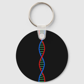 DNA Strand Key Ring