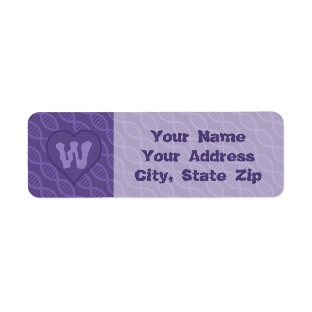 DNA Stripes Return Address Label (Front)