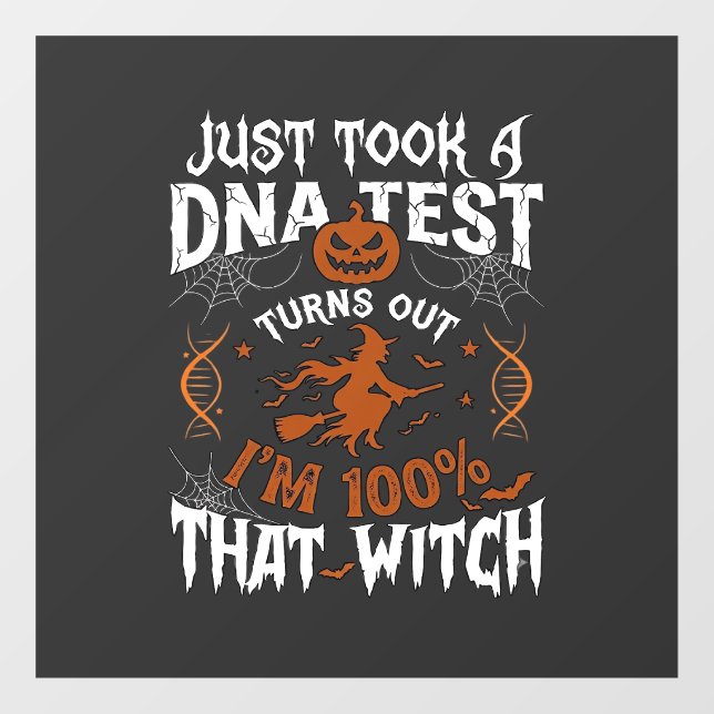 Dna Test Witch Halloween Pumpkin Spider Web (Sheet)