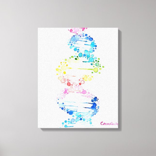 DNA, the spyral of life Canvas Print (Front)