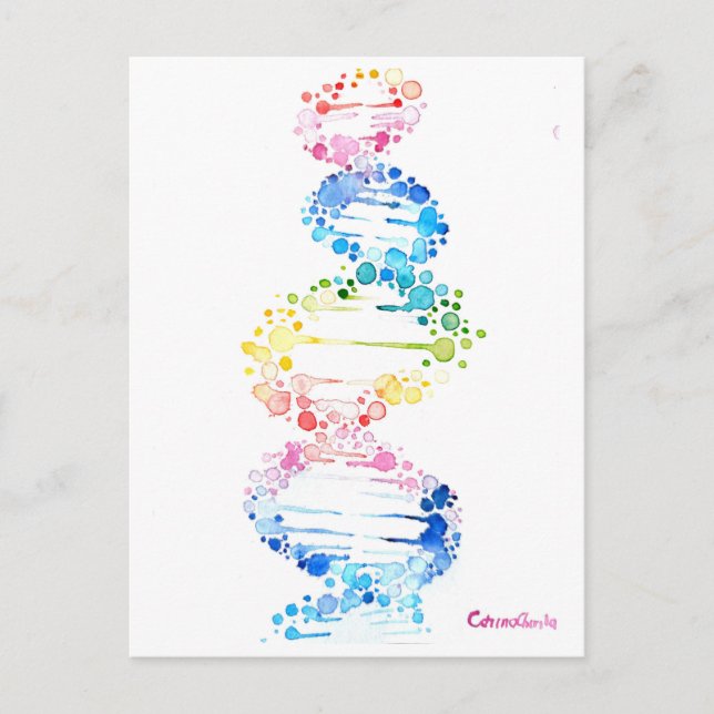 DNA, the spyral of life Postcard (Front)