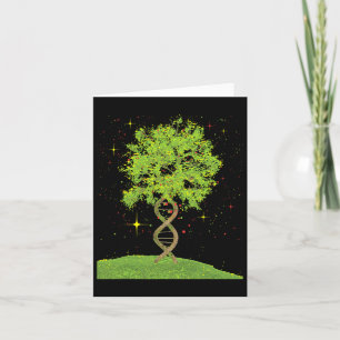 Dna Tree - Biologist Biology Student Science Earth Card
