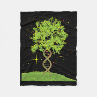 Dna Tree - Biologist Biology Student Science Earth Fleece Blanket
