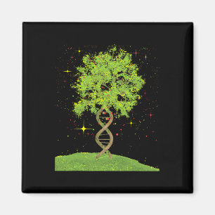 Dna Tree - Biologist Biology Student Science Earth Magnet