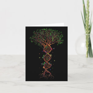 Dna Tree Genetic Funny Earth Day Plant A Tree Life Card