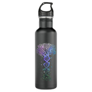 DNA Tree Life Earth Genetics Biologist Science Gif 710 Ml Water Bottle