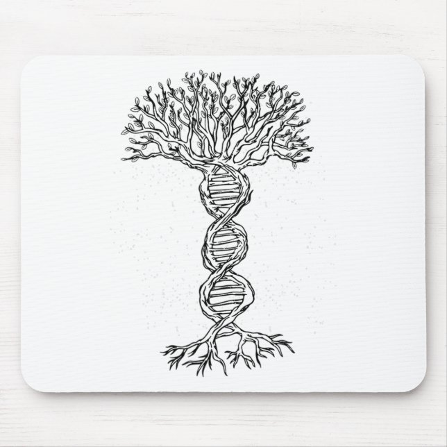 Dna Tree Life Genetics Biologist Science Earth Day Mouse Pad (Front)