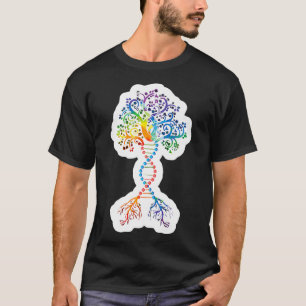 DNA Tree Of Life Funny Colourful Biology Science T-Shirt