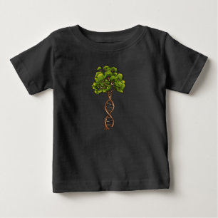 Dna Tree Of Life Science Genetics Biology Environm Baby T-Shirt