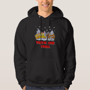 dNBb This Is How Roll School Bus Driver Merry Xmas Hoodie