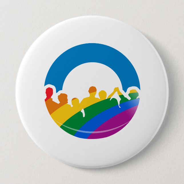 DNC PRIDE 2012 10 CM ROUND BADGE (Front)