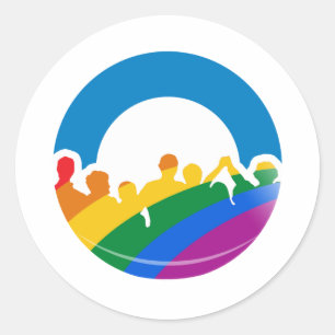 DNC PRIDE 2012 CLASSIC ROUND STICKER