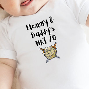 DnD Baby - Mummy & Daddy's Nat 20 Baby Bodysuit