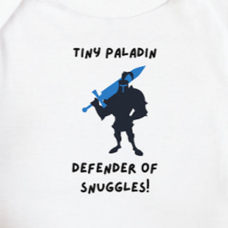 DnD Baby - Tiny Paladin Defender of Snuggles Baby Bodysuit