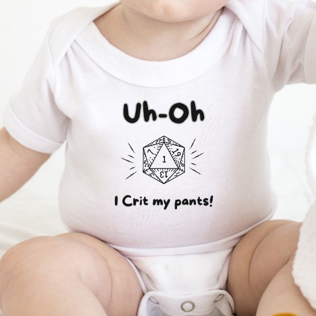DnD Baby - Uh-Oh I crit my pants! Bodysuit (Creator Uploaded)