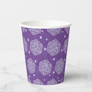 DnD Birthday Party Dungeons & Dragons D20 Dice Paper Cups