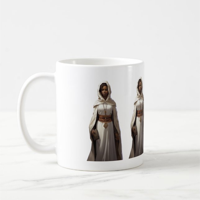 DnD Female Cleric Coffee Mug (Left)