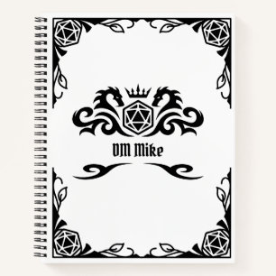 DnD Personalised Notebook with Monogram