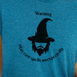 DnD Shirt - Warning: May cast spells unexpectedly.<br><div class="desc">This funny shirt is the perfect tee for any RPG/gamer. It also makes a great gift as it is both personal and functional. It is something the person can frequently use and can be gifted for a variety of occasions. board game, geek, dnd, nerd, rpg, dice, board, tabletop, board games,...</div>