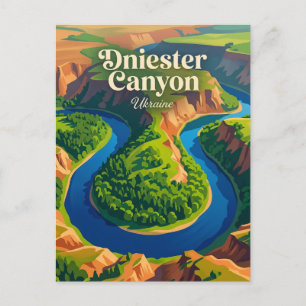 Dniester Canyon National Nature Park Ukraine Postcard