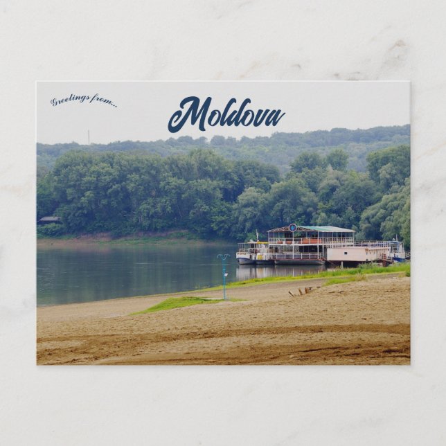Dniester River Moldova Postcard (Front)