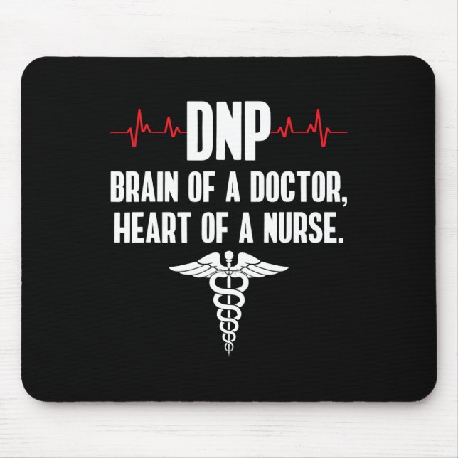 Dnp Doctor Of Nursing Practice Brain Rn Nurse Da1  Mouse Pad (Front)