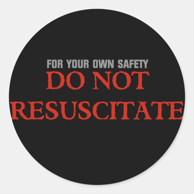 DNR CLASSIC ROUND STICKER (Front)